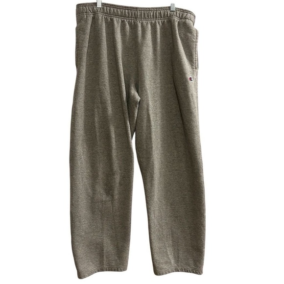Champion Men's 2XL Gray Jogger Sweatpants Elastic Waist Activewear - Picture 1 of 8